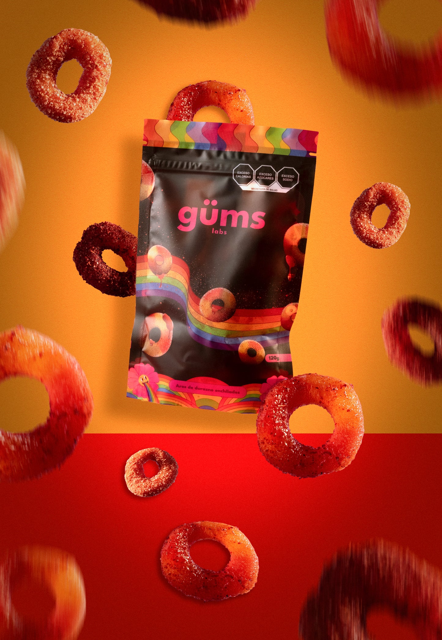 Aros de Durazno Enchilados