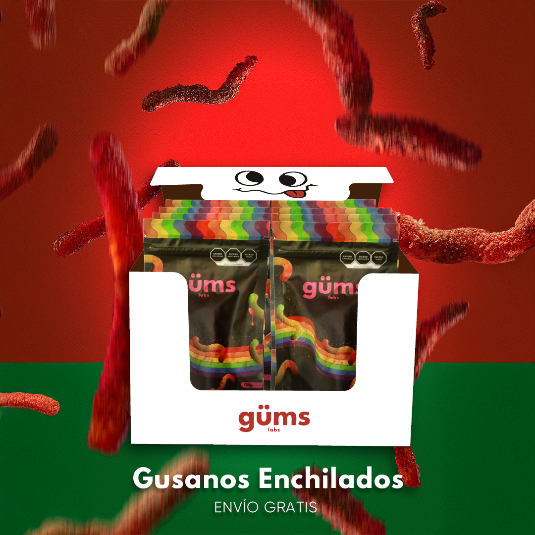 Caja Gusanos enchilados